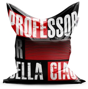 Sablio Sedací vak La Casa de Papel Professor or Bella Ciao motív 3 - 200x140 cm