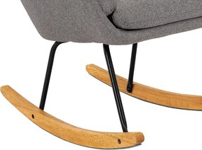 Hojdacie  kreslo Lindberg, holubia šedá látka