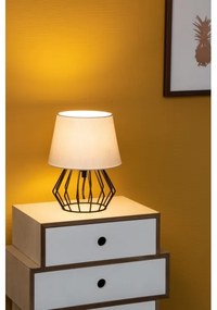 Spot-Light 7668104 - Stolná lampa MANGOO 1xE27/40W/230V šedá/čierna