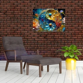 Sklenený obraz - Harmónia a rovnováha (70x50 cm)