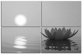 Obraz na plátne - Zen lotus 1167QD (120x80 cm)