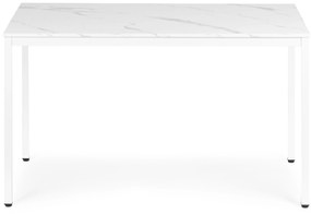 ModernHome Jedálenský kuchynský stôl 120x60 cm - biely mramor ModernHome