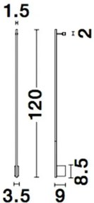 LED nástenné svietidlo Gropius 120