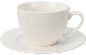 Súprava 6 porcelánových šálok s podšálkami Linie 240 ml