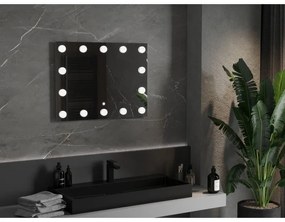 Mexen Dona, LED kúpeľňové zrkadlo s podsvietením 80 x 60 cm, 6000K, ochrana proti zahmlievaniu, 9818-080-060-611-00