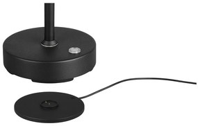 Čierna LED stolová lampa (výška 45 cm) Moreno – Trio