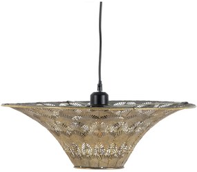 Závesné svietidlo v zlatej farbe s kovovým tienidlom ø 47,5 cm – Ixia