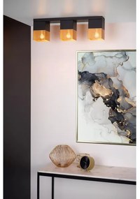 Lucide 21123/03/02 - Stropné svietidlo RENATE 3xE27/40W/230V zlatá/čierna