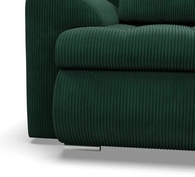 Sedacia súprava FORESTA Poso v tvare U, pravá fľaškovo zelená