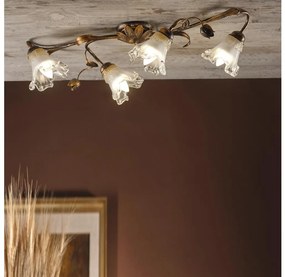 ONLI - Stropné svietidlo ARIANNA 4xE14/6W/230V bronzové