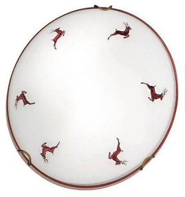 Kolarz 731.11.4.103-Stropné svietidlo NONNA 1xE27/60W/230V pr.30cm jelene červená