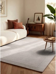 Sivý ručne tkaný koberec s prímesou vlny 80x150 cm Kari – Villeroy&amp;Boch