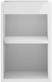 Mexen Box-A, závesná skrinka 30 cm, biela lesklá, 91AX1-0300-470-1-00