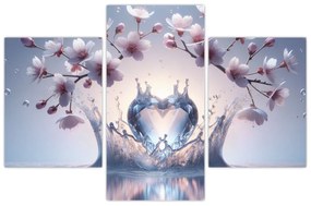 Obraz - Diamantové srdce (90x60 cm)