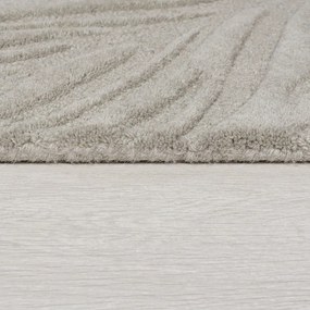 Svetlosivý vlnený koberec behúň 60x230 cm Lino Leaf – Flair Rugs