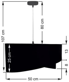 Luster na lanku GALAXY 1xE27/60W/230V