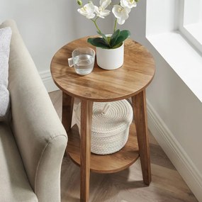 Konferenčný stolík NORDIC, 40x50cm, hnedá Vasagle