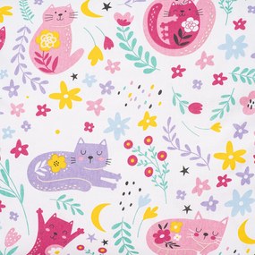 4Home Deětské bavlnené obliečky Playful Paws, 140 x 200 cm, 70 x 90 cm