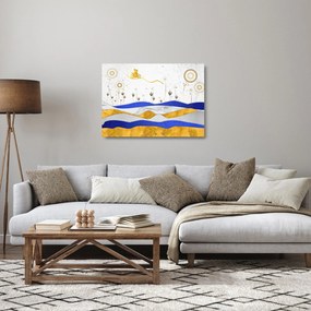 Sklenený obraz - Zlaté hory (70x50 cm)