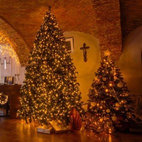 DECOLED Svetelná reťaz LED ELSLN, 40 m, 200 teplých bielych LED diód, IP44, vrátane zdroja a diaľkového ovládania