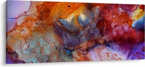 Obraz - Abstraktné atramentové umenie (120x50 cm)