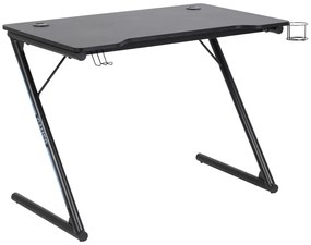 Dizajnový písací stôl Naretha 100 cm, čierny