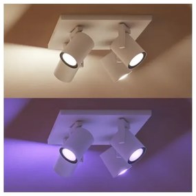 Philips - LED RGBW Stmievateľné bodové svietidlo Hue ARGENTA 4xGU10/4,2W/230V
