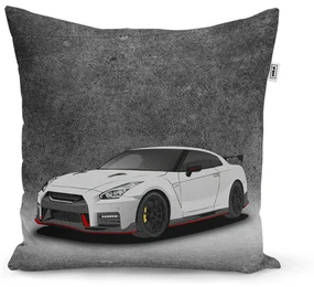Sablio Vankúš Nissan GTR 35 Sivý - 50x50 cm