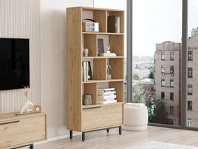 Regál Nimelo 1 (orech). Akcia -18%. Vlastná spoľahlivá doprava až k Vám domov. 1093055