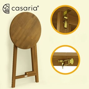 InternetovaZahrada Barový skladací stôl Ø80 cm - agát