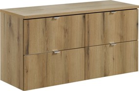 Comad Kúpeľňová skrinka pod doskové umývadlo set Nova Oak I. 120 dub coast evoke