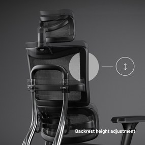 Kancelárska ergonomická stolička Diablo V-Master, čierno-šedá