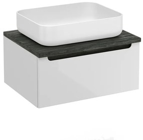 Kúpeľňová skrinka pod umývadlo Naturel Stilla 60x30x45 cm biela STILLAD06007DC