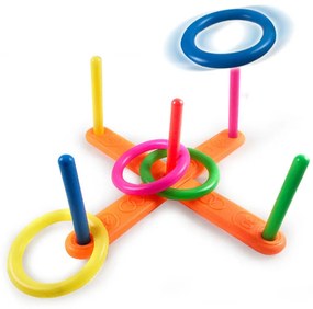 LEAN TOYS Hra na zručnosti Hádzanie na cieľ - farebná