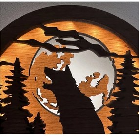 Li-Go 23574/DUB2 - LED Stmievateľná stolová dekorácia LED/12W/230V 20x22 cm dub