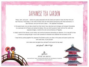 Galison Puzzle Japonská čajová záhrada 300 dielikov
