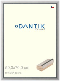 DANTIK rám na obraz 50x70 | RIVIERA zelená (Plexi Čiré)