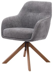 Sivé čalúnené jedálenské kreslá v súprave 2 ks Avola – Unique Furniture