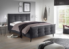 XXXLutz ČALÚNENÁ POSTEĽ, 140/200 cm antracitová MID.YOU - Postele - 002220034302