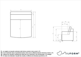 Béžový modul pohovky Lulu – Miuform