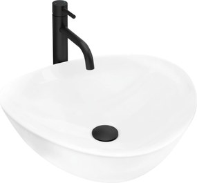 Keramické umývadlo na dosku REA BASARO WIKTORIA biele