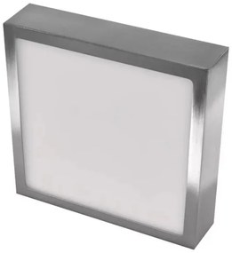 LED Stropné svietidlo LED/12,5W/230V 3000/3500/4000K 17x17 cm chróm