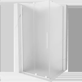 Mexen Velar Posuvná Sprchová Kabina 120 x 70 cm, Mrazená, Biela - 871-120-070-31-20