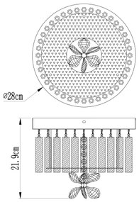 GLOBO stropné svietidlo prisadené 68397-12