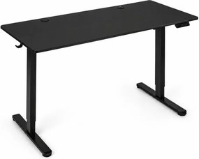 Elektrický písací stôl 120x60 cm, výškovo nastaviteľný, 72-118 cm, čierny,