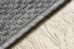 Koberec  SISAL FLAT 48663/920 antracit HLADKÝ