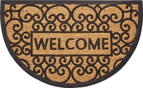 Hanse Home, Rohožka Mix Mats Cocos 105557 - na von aj na doma, 45x75 půlkruh, hnedá, chodba / predsieň