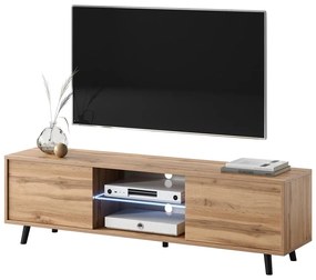 TV skrinka/stolík Leiros (s osvetlením) (dub wotan). Akcia -17%. Vlastná spoľahlivá doprava až k Vám domov. 1098630