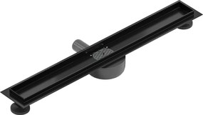 Mexen Flat 360, telo žľabu s rotačným sifónom 60 cm, čierna matná, 1740060