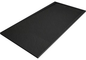 Mexen Amon, SMC obdĺžniková sprchová vanička 180 x 80 cm, čierna, 4F708018